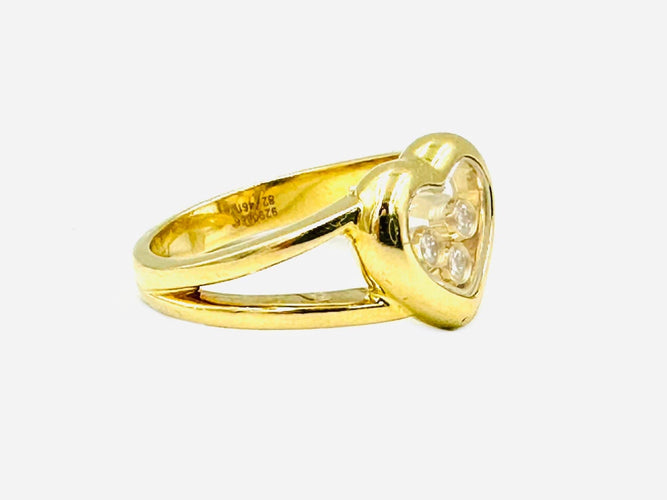 Bague CHOPARD. Bague Happy Diamonds or jaune et diamants 58 Facettes