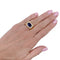 Bague 50 Bague, "Tank", or jaune, saphir, diamants. 58 Facettes 32294