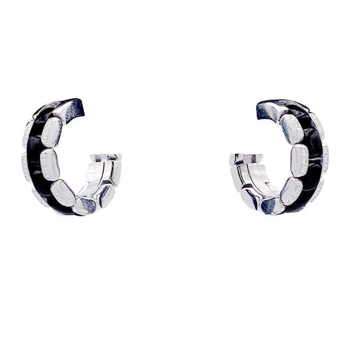 Boucles d'oreilles Boucles d'oreilles Chanel, céramique noire, diamants. 58 Facettes 32930