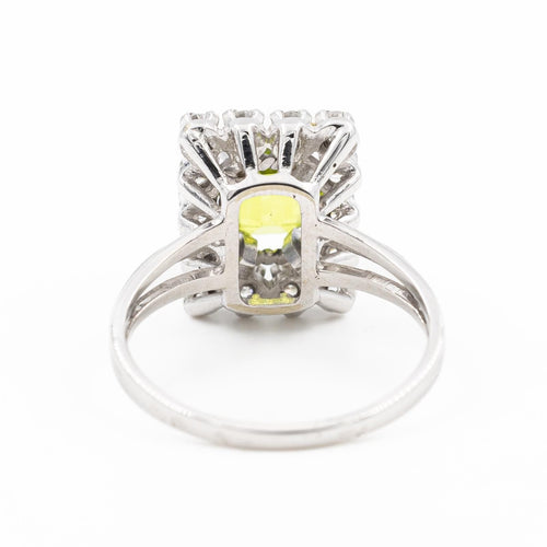 Bague 55 Bague Or blanc  Péridot 58 Facettes 1613467CN