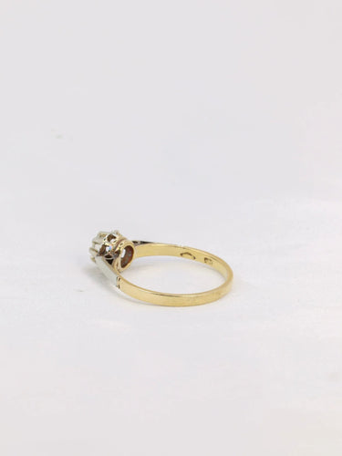 Bague 53.5 Solitaire 2 Ors Diamant 58 Facettes J191