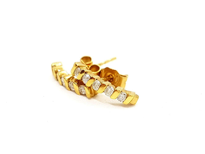 Boucles d'oreilles Boucles d'oreilles Or jaune Diamant 58 Facettes 06433CD