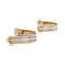 Boutons de manchette Boutons de manchettes Cartier Mini Ressort CC trois ors. 58 Facettes 32489