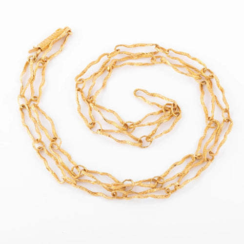 Collier Collier sautoir en or jaune Ilias Lalaounis 58 Facettes