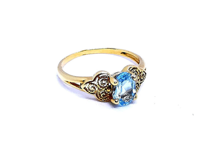 Bague 55 Bague Or jaune Topaze 58 Facettes 894405CD