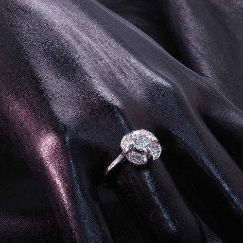 Bague 58 Bague art déco diamants 58 Facettes 3776
