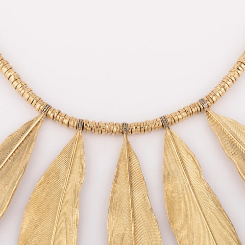 Collier Collier en or H.Stern formant des plumes en or 58 Facettes