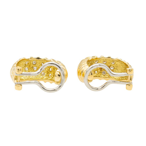 Boucles d'oreilles Boucles d'oreilles Clips Or jaune Diamant 58 Facettes 2666017CN