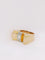 Bague 54 Bague tank Or jaune Platine Diamant 58 Facettes J135