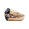 Bague 54 Bague Pomellato, "Pin Up", or rose, prasiolite, diamants, grenats. 58 Facettes 32559