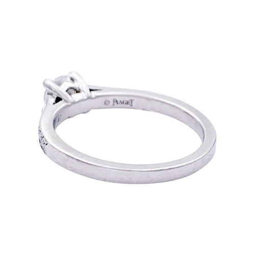 Bague 47 Bague solitaire Piaget, "Limelight", platine, diamants. 58 Facettes 33116