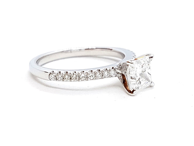 Bague 53 Bague Solitaire Or blanc Diamant 58 Facettes 578718RV