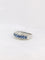 Bague 54.5 Bague jonc Or blanc Diamants Saphirs 58 Facettes J165