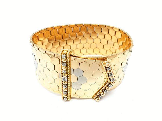 Bracelet Bracelet Manchette Or jaune Diamant 58 Facettes 05755CD