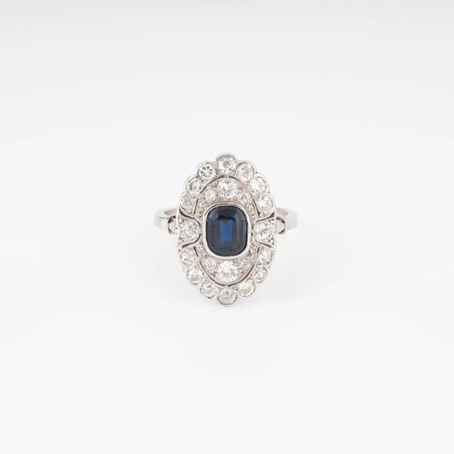 Bague Bague marquise en platine 58 Facettes 1