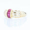 Bague 57 Bague jonc diamants rubis calibrés 58 Facettes 21-832