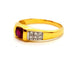 Bague 58 Bague Or jaune Rubis 58 Facettes 06348CD