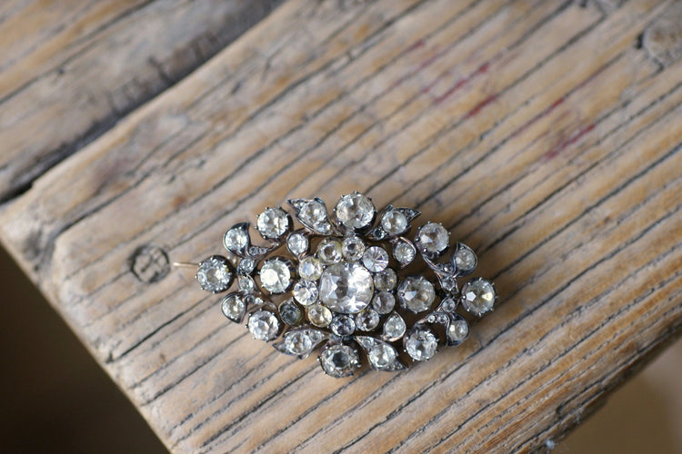 Broche pendentif pierres du Rhin 58 Facettes