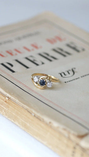Bague Bague Toi et Moi Saphir & Diamants 58 Facettes