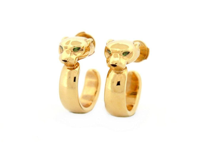 Boucles d'oreilles boucles d'oreilles CARTIER panthere en or jaune 18k 58 Facettes 257934