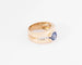 Bague Bague jonc or jaune saphir et diamant 58 Facettes 0