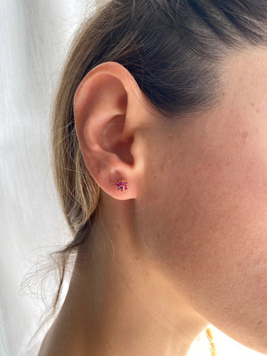 Boucles d'oreilles Boucles d’oreilles Rubis 58 Facettes