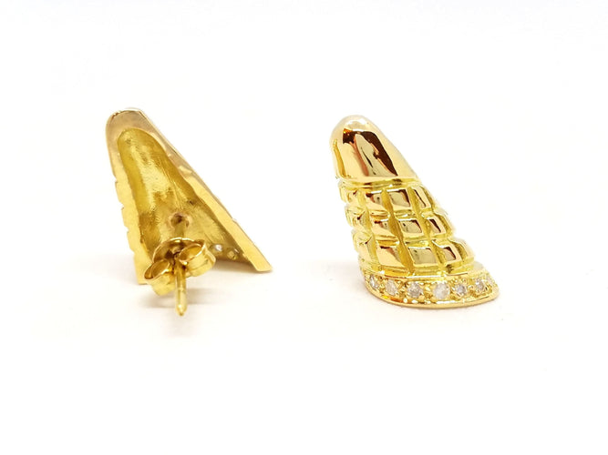 Boucles d'oreilles Boucles d'oreilles Or jaune Diamant 58 Facettes 587680CN