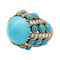 Boucles d'oreilles Parure Cartier Paris, turquoises et diamants. 58 Facettes 30646/30347