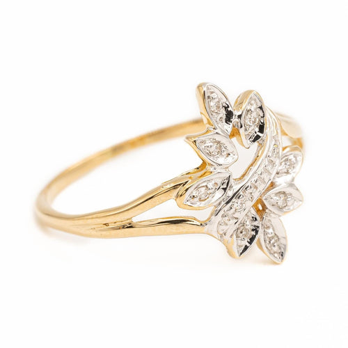 Bague 50 Bague fleur Or jaune Diamant 58 Facettes 1719300CN