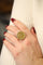 Bague 56 Bague Pièce Or jaune 58 Facettes 1637029CN