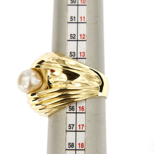 Bague 55 Bague bandeau perle 58 Facettes 29788A