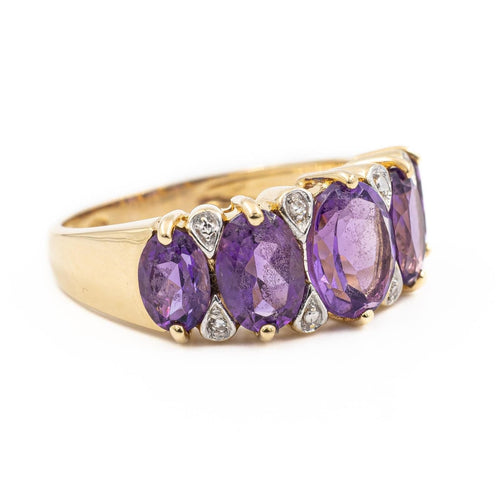 Bague 53 Bague Or jaune Améthyste 58 Facettes 2112643CN