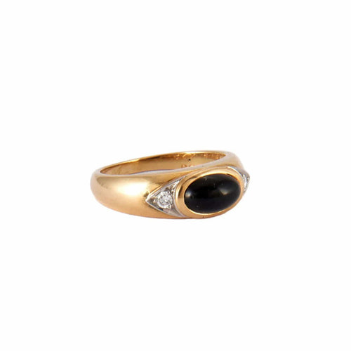 Bague BAGUE ONYX & DIAMANTS 58 Facettes BO/220123 OP