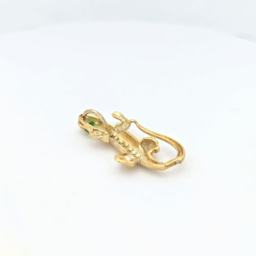 Pendentif Pendentif Animalier Or jaune Diamants Emeraudes 58 Facettes 28785