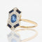 Bague 53 Bague art déco saphirs et diamants 58 Facettes 22-220