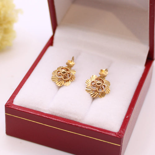 Boucles d'oreilles Dormeuse en or jaune 58 Facettes