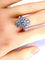 Bague 61 Bague de fiançailles Or blanc Diamants 58 Facettes AB223
