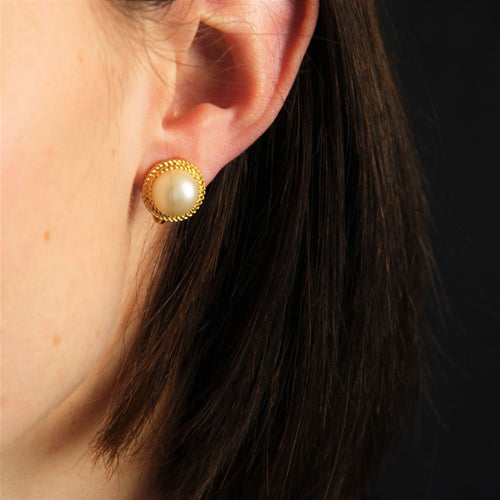 Boucles d'oreilles Clips d'oreilles vintage fantaisie Trifari 58 Facettes CVBO9