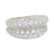 Bague 57 Bague Cartier en platine, or jaune sertie de diamants. 58 Facettes 31125