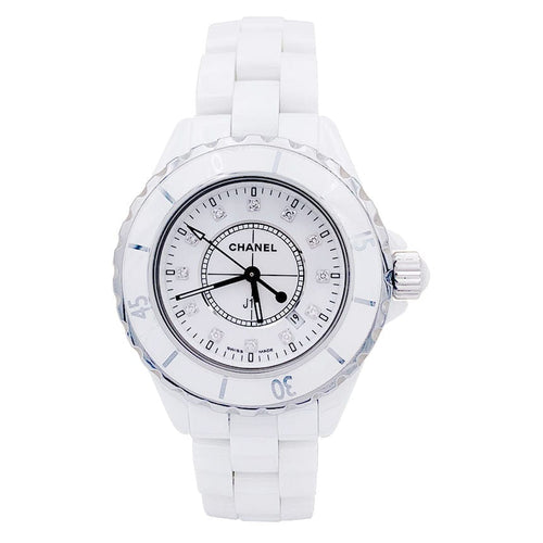 Montre Montre Chanel, "J12", céramique blanche. 58 Facettes 32870