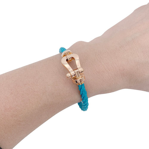 Bracelet Bracelet Fred, "Force 10", or rose et acier. 58 Facettes 32377