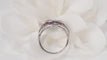 Bague Bague Art Déco or blanc et argent, aigue marine, rubis et diamants 58 Facettes 31442