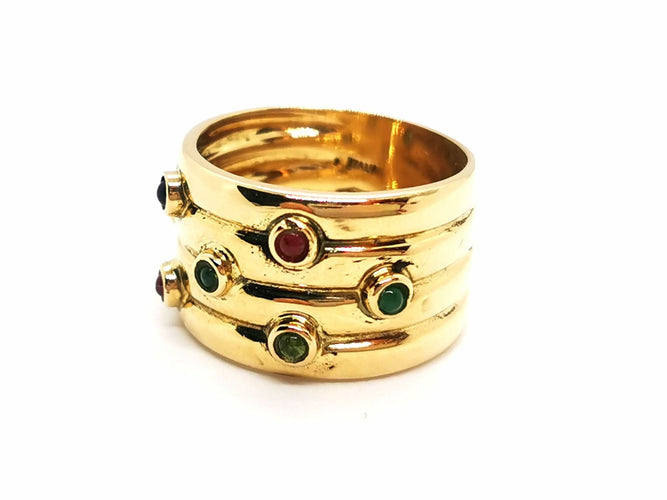 Bague 56 Bague Or jaune Rubis 58 Facettes 979600CN