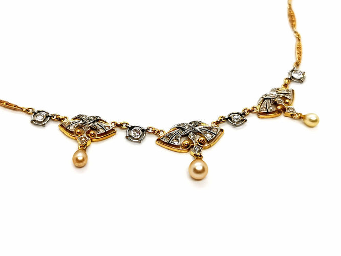 Collier Collier Art déco Or jaune Diamant 58 Facettes 1139165CD