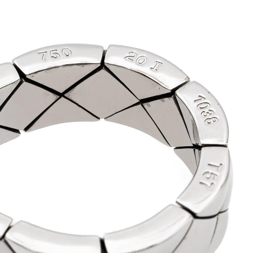 Bague 57 Chanel Bague Coco Crush Or blanc 58 Facettes 2743048CN