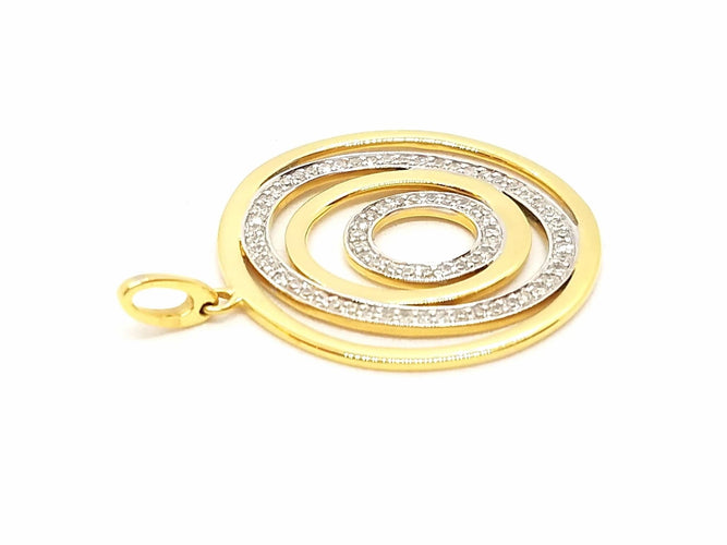 Pendentif Pendentif Or jaune Diamant 58 Facettes 06554CD