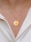 Pendentif Médaille amour Augis ronde or et diamant, Plus qu’hier moins que demain 58 Facettes 923