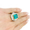 Bague 55 Bague deux ors émeraude et diamants. 58 Facettes 30866