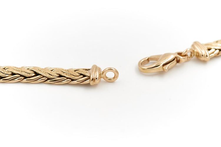 Collier Collier maille anglaise Or jaune 58 Facettes 1856139CN