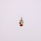 Pendentif Pendentif or jaune motif ovale avec une cerise en émail 58 Facettes